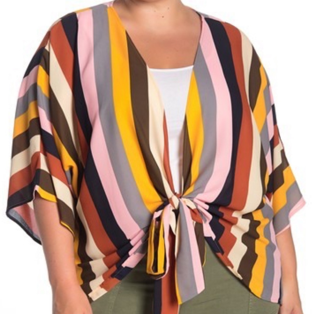 NWT Striped Kimono